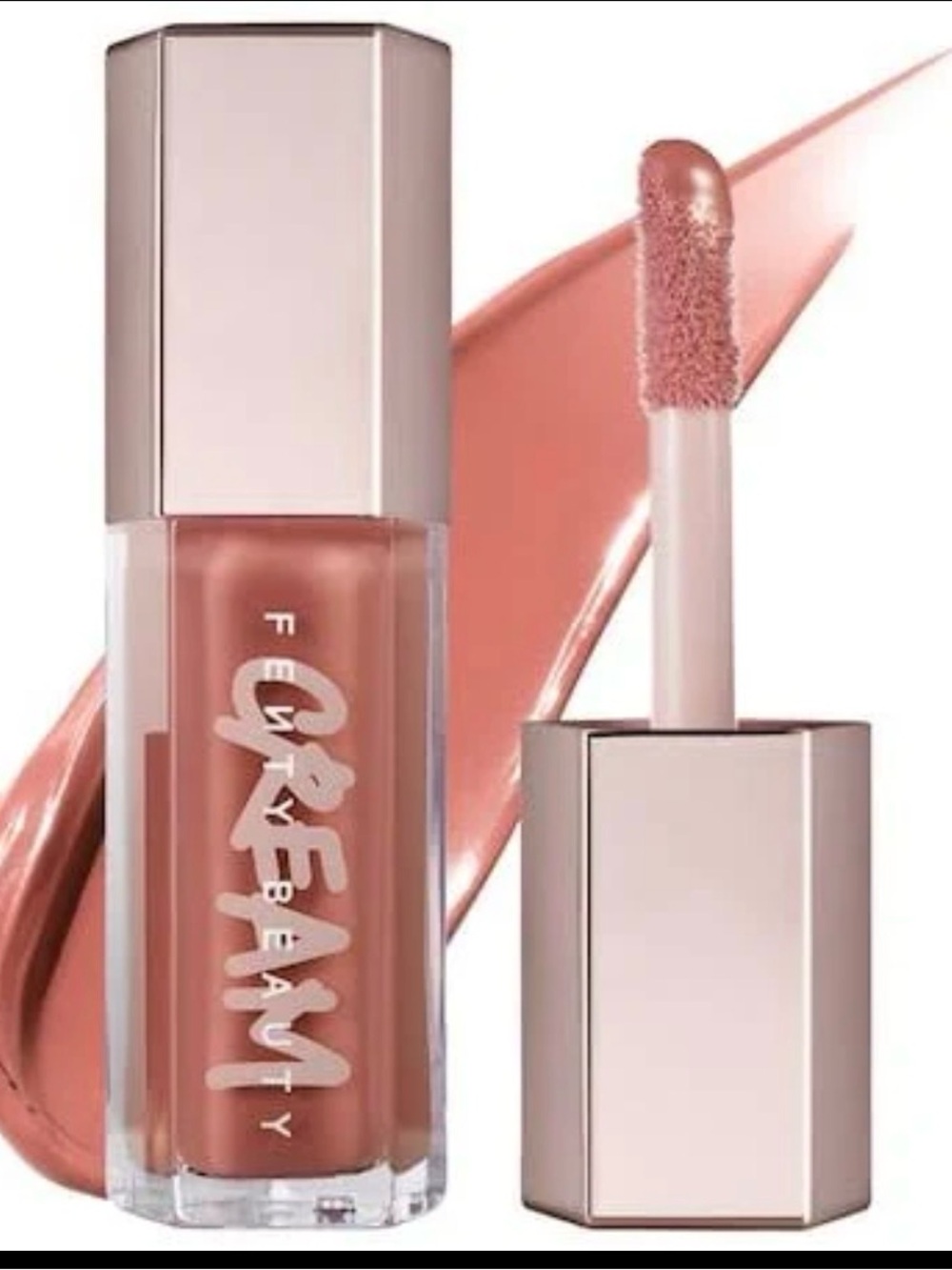 Fenty Beauty Gloss Bomb Cream Fenty Glow 02 Mini 2ml Lip Gloss Nude Pink New